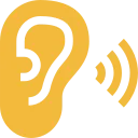 Icône : une oreille qui écoute